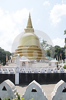 Stuppa at Dambulla Cave Temple photo